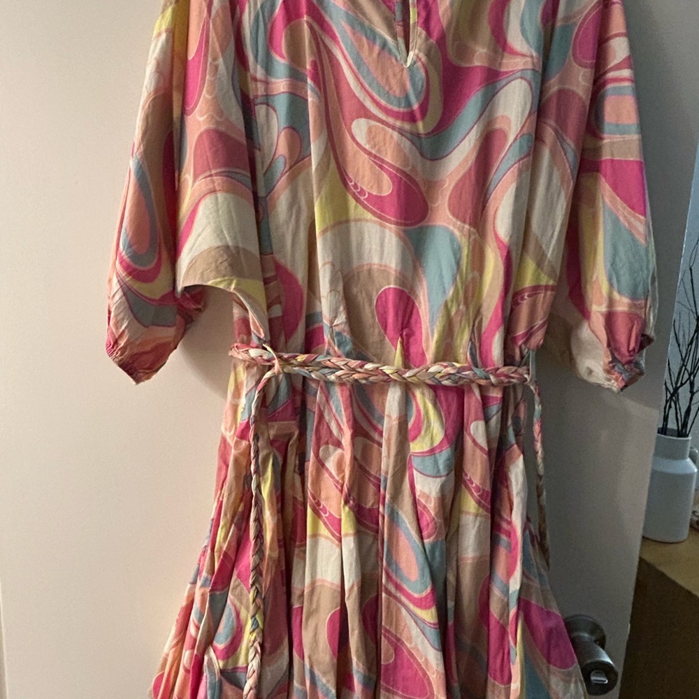 Colorful Abstract Pattern Dress - Picture 2 of 2